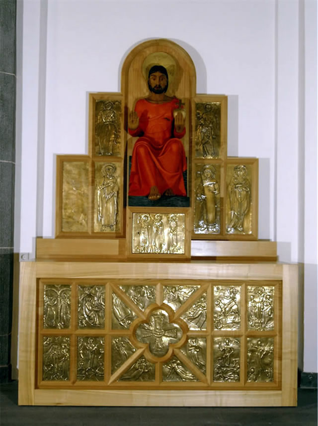 Rekonstruktion des Herz-Jesu Altars, Gruppe-Köln-Holz